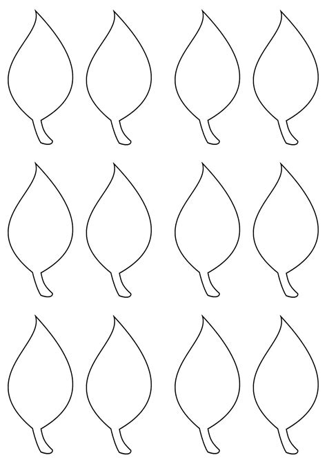 leaf pattern template printable